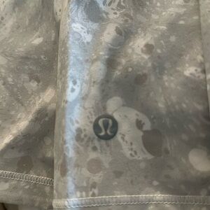 Lululemon Gray Patterned Pace Rival Skirt
